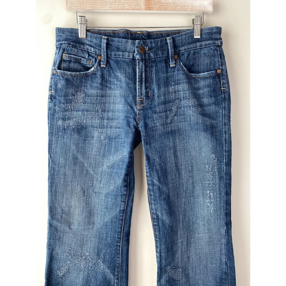 Citizens‎ of Humanity Women Danaway Jeans 31 Blue Low Rise Full Leg Flare Y2K